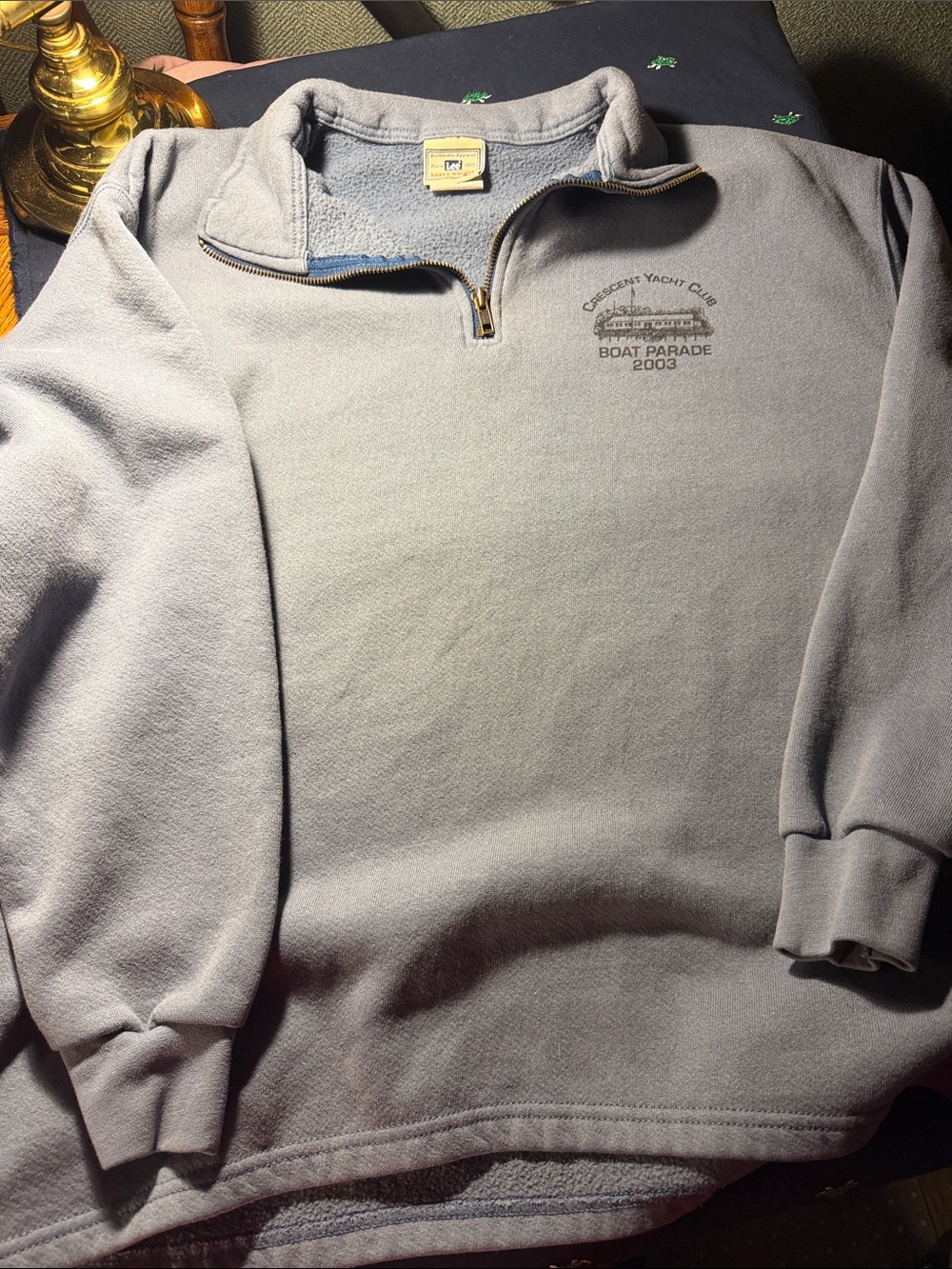 Lee Light Gray Men’s Half-Zip Pullover Sweatshirt